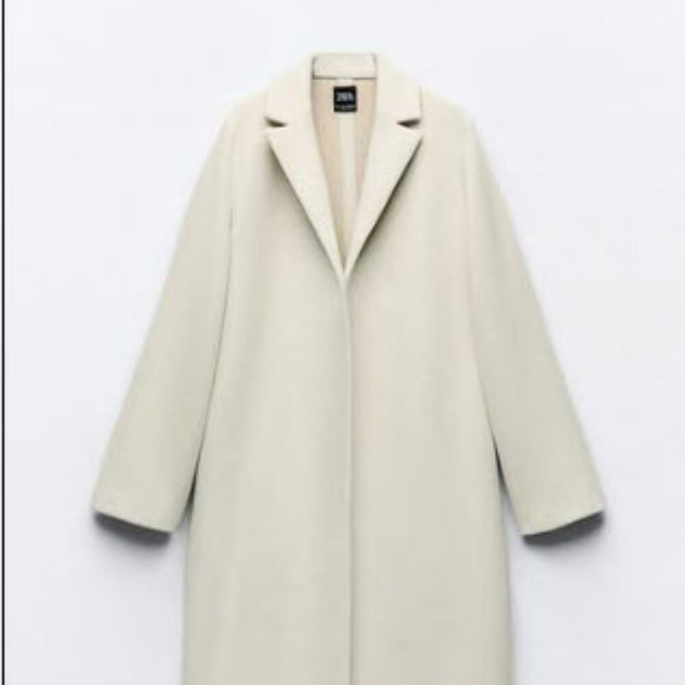Zara Felted Coat from 2024, Size Medium, Never Worn!